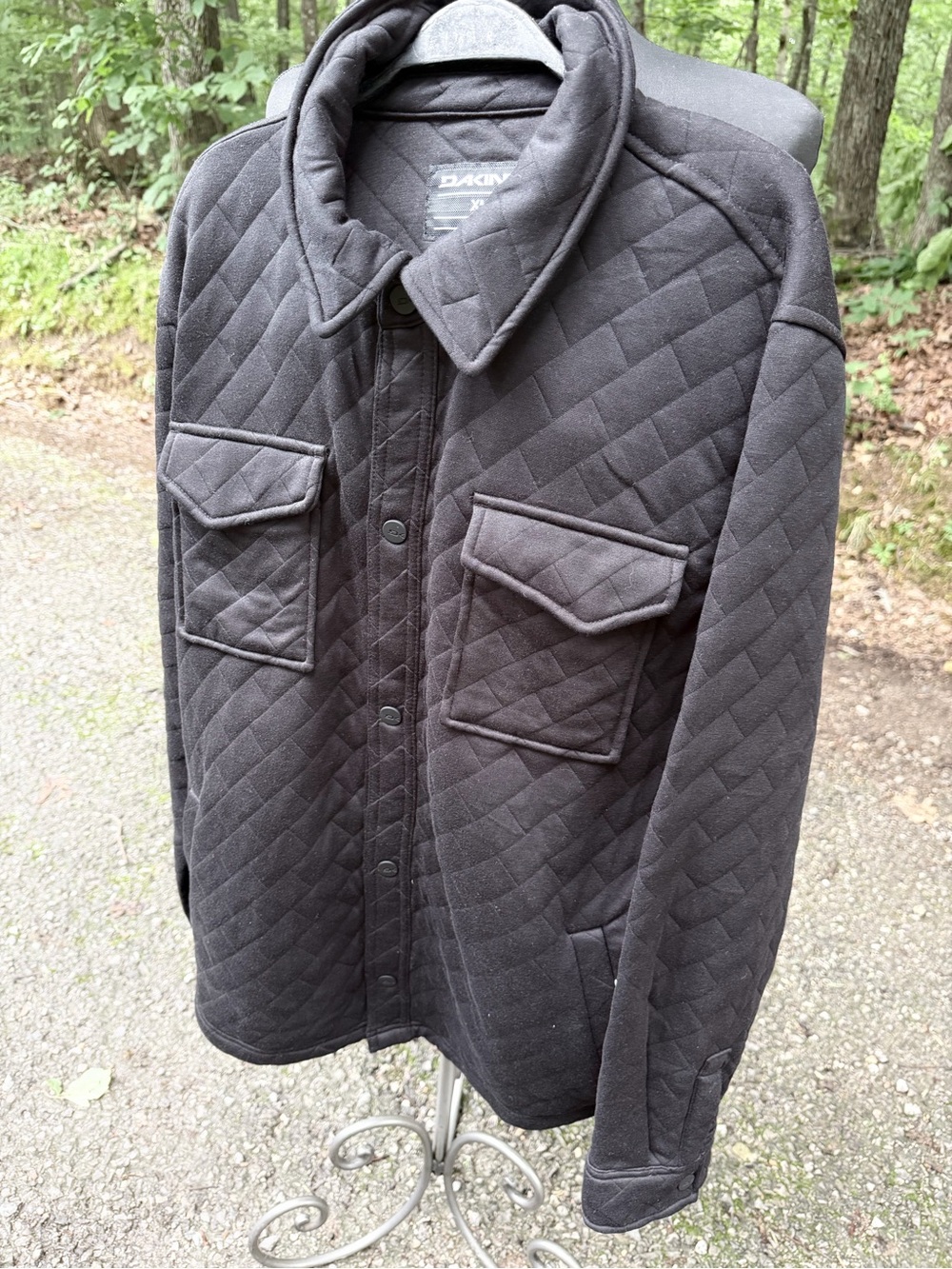 Dakine Black Quilted Shirt Jacket